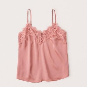 Abercrombie Pink Silk Cami | Medium
